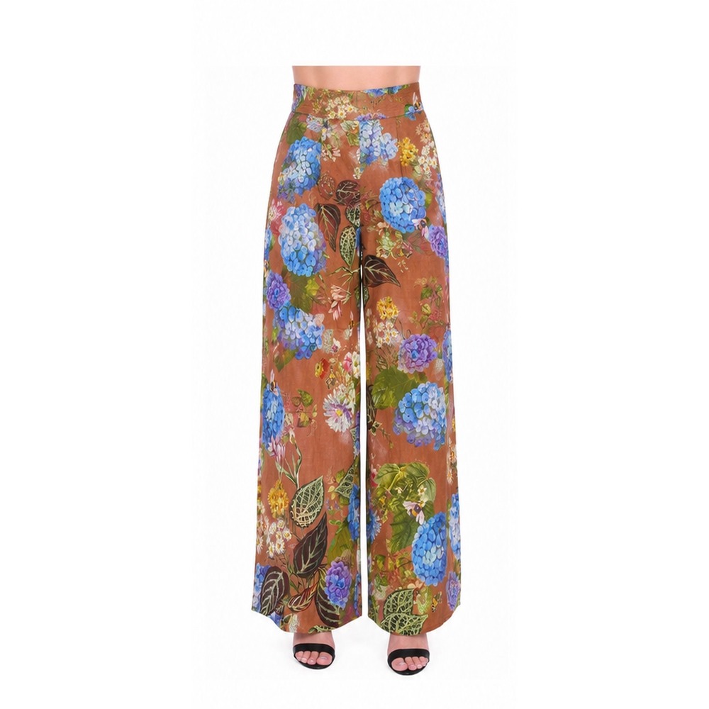 NEW Cara Cara Josephine Pant Avery Floral Caramel Wide Leg 100% Linen Size 4 NWT